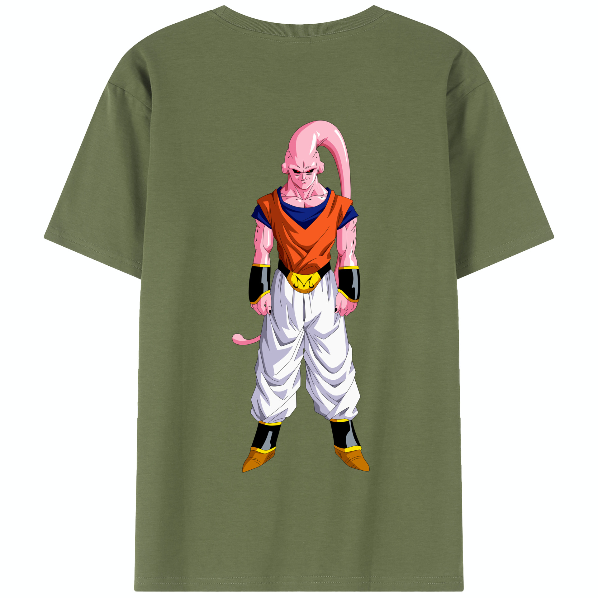 （画像用） ドラゴンボール 魔人ブウ DRAGON BALL Majin Buu 綿100％半袖Tシャツ（背面プリント）